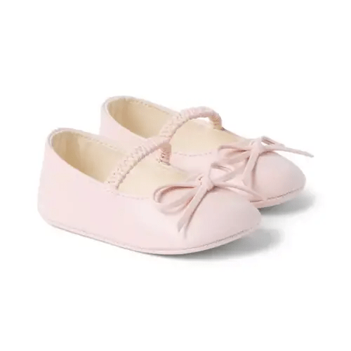 Baby Light Peach Baby Bow Ballet Flat by Janie and Jack