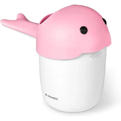 Navaris Baby Hair Rinser - Cute Animal Cup for Bath with 3 Different Pour Spouts - Rinse Shampoo and Keep Water Out of Baby's Face and Eyes - Pink