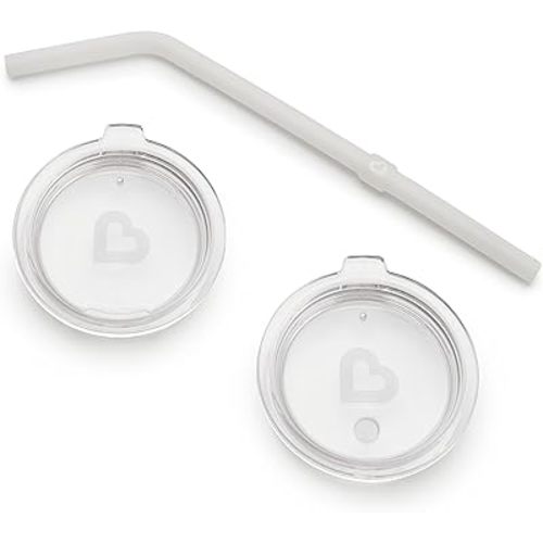 Munchkin® Open Sipper and Straw Lids - Converts Miracle® 360 Cups to Straw Cups and Open Training Cups