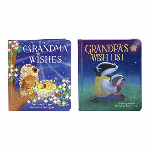 2-Pack Padded Board Books: Grandma Wishes & Grandpa's Wish List, Ages 1-5 (Chunky Lift a Flap)