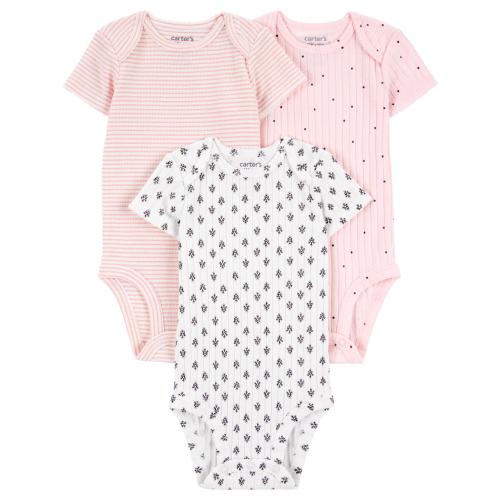 Carters Baby Girl Bodysuits - 3-Pack Preemie-18M Essentials