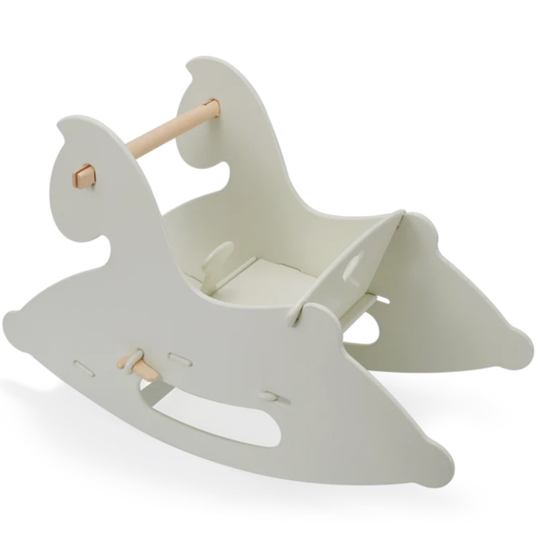 Wooden Rocking Horse white