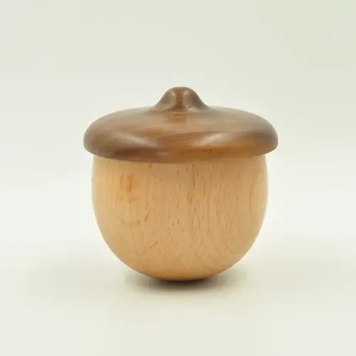 ENVIABELL Acorn Music Box - Handmade Walnut and Beech Wooden Music Box for Boys,Gift for Birthday Mother's Day, Handmade Music Boxes for Women, Handmade Music Boxes Craft