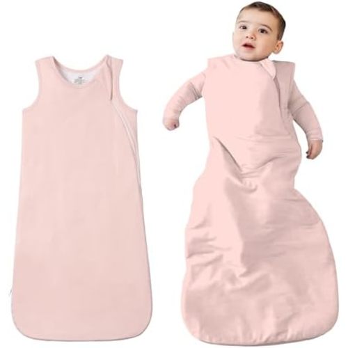 Unisex Viscose Made from Bamboo Baby Sleep Sack TOG 1.0, 2-Way Zipper YKK, Wearable Blanket Baby Sleeping Bag