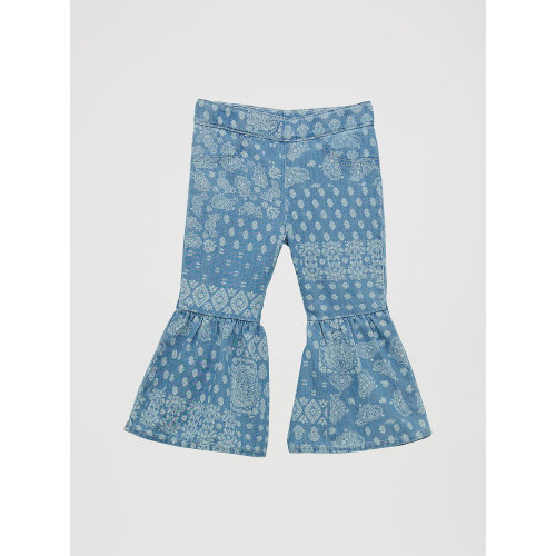 Little Girl's Bandana Print Ruffle Flare Jean | NEW & FEATURED | Wrangler®