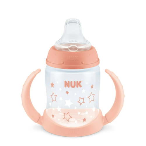 NUK Learner Infant Toddler Cup, 5 oz Soft Spout Sippy Cup 6+ Months, 1 Pack, Girl