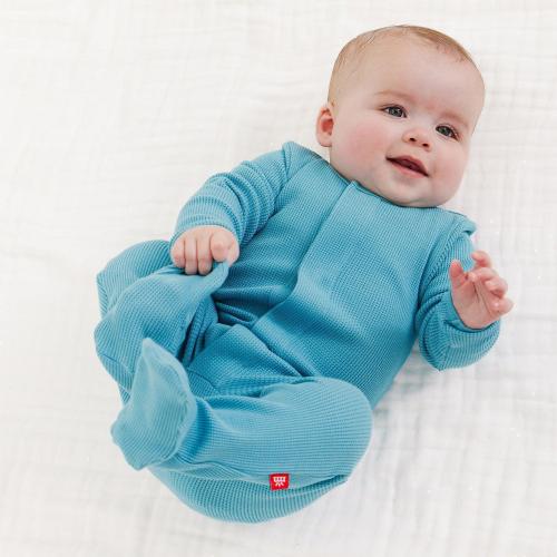 3-6 mo waterfall waffle modal magnetic parent favorite footie – Magnetic Me
