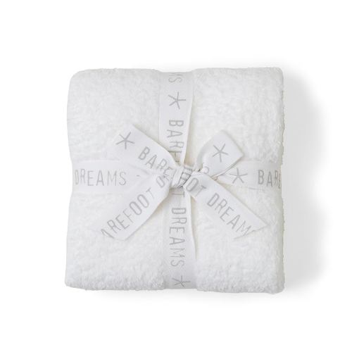 Amazon.com: Barefoot Dreams® CozyChic® Stroller Blanket, Pearl, 30"x40" : Home & Kitchen