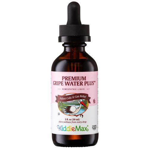 Maxi Health Homeopathic Gripe Water for Babies – Fast Acting Colic Calm Baby Gas Drops for Newborns – Natural Chamomile, Ginger, Peppermint & Fennel Baby Water for Hiccups Kosher (2 fl oz) Kosher