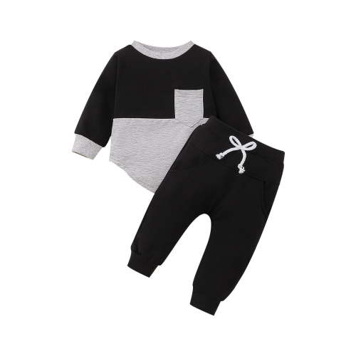 UAMVSH Baby Boys Fall Winter Clothes Infant Newborn Set Pullover Sweatshirt Long Sleeve and Pants 2 Piece Clothing Set