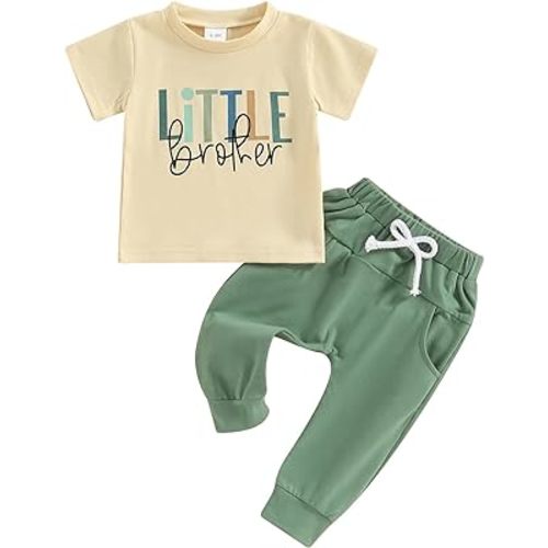 Big Bro Little Bro Matching Outfits Infant Baby Romper Toddler Boys Clothes Pants Set Brother Matching Outfits