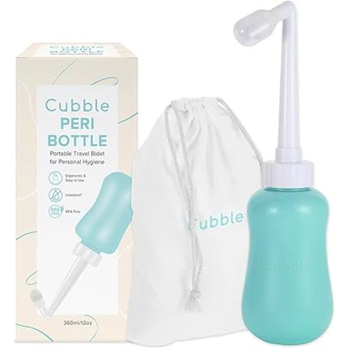 Peri Bottle for Postpartum Care, Portable Bidet, Perineal Recovery, Feminine Hygiene Care, Spray Bottle for Toilet Use 360ml/12oz (Teal)