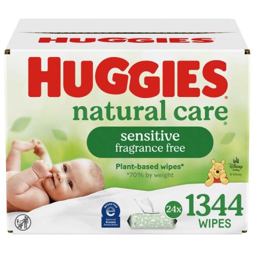 Huggies Care Sensitive Unscented Baby Wipes - 1344ct - 24 pk