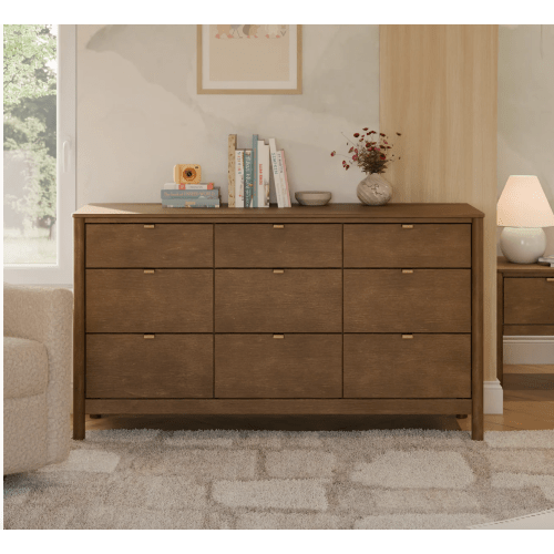 Babyletto Kids Bondi 9-Drawer Assembled Dresser - Natural Walnut