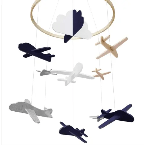GIFTSFARM Baby Crib Mobile, Airplane Baby Mobile, Crib Mobile for Boys Nursery Decor