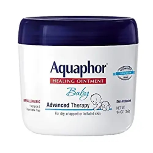 Aquaphor Baby Healing Ointment Advanced Therapy Skin Protectant, Dry Skin and Diaper Rash Ointment, 14 Oz Jar - 14 Ounce (Pack of 1)
