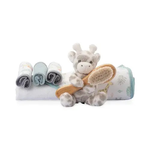 The Little Linen Co. Bath Gift Set Savannah Giraffe | Baby Bunting AU