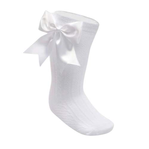 White Knee Length Socks
