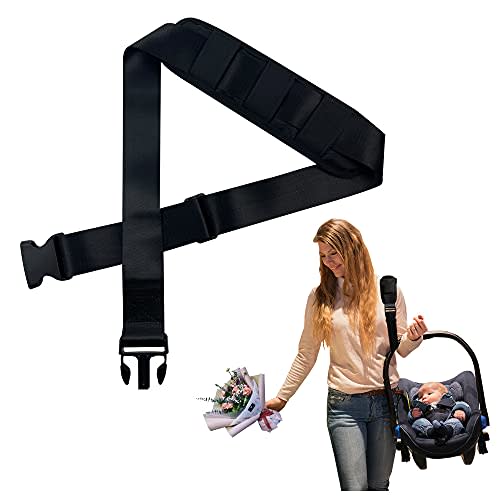 Oiloda Car Seat Carrying Shoulder Strap Car Seat Travel Belt Car seat Strap Adjustable Shoulder Infant Carrier Transfer Belt for Parent