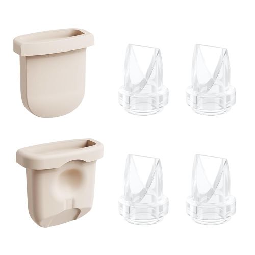 6pcs Breast Pump Parts, 4pcs Duckbill Valves and 2pcs Silicone Diaphragm Compatible with eufy S1 Pro/S1/E10 Wearable Breast Pump, Replace for eufy Pump Diaphragm Duckbill Valve,Not Original Parts