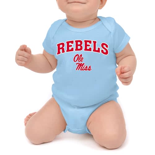 Little King NCAA Infant Romper-Arch Team Logo-100% Soft Cotton-Sizes 0-3M 6M 12M 18M