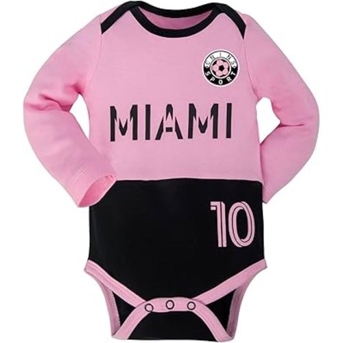 Cnins Sporty Baby Bodysuit - Long Sleeve Soccer-Themed Unisex Infant Romper 0-18 Months
