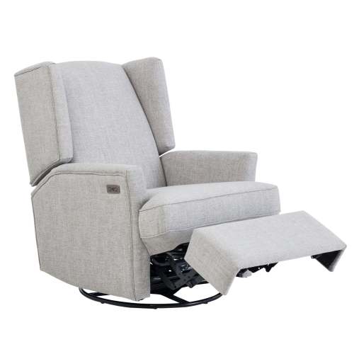 Chelsea Electric Recliner Glider Chair in Pure Grey | iL Tutto