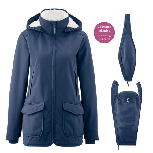 Mamalila Cosy Allrounder Navy Softshell Maternity and Babywearing Jacket