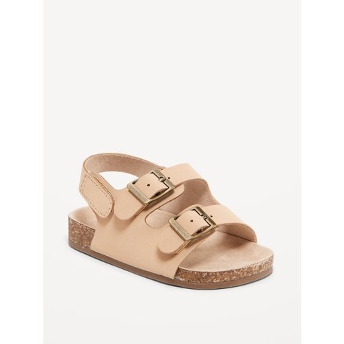 Faux-Leather Buckled Strap Sandals for Baby