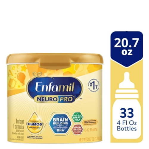 Enfamil NeuroPro Powder Baby Formula, Brain Support, 20.7 oz Tub