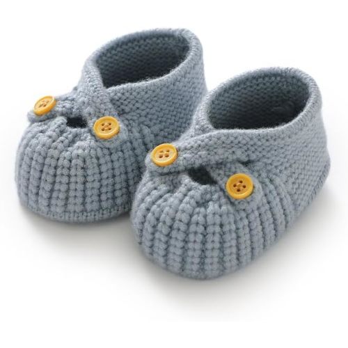 Baby Booties Newborn Babe First Walkers Non-Slip Stay On Boots Crib Shoes Sock Warm Knit Booties