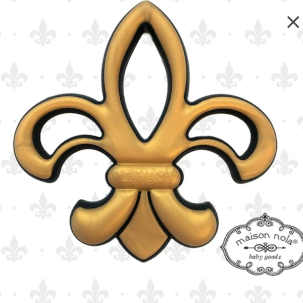 Silicone Teether (Saints Fleur de Lis)