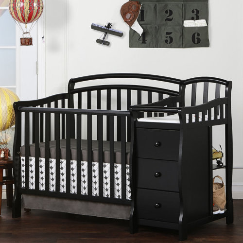 Dream On Me Caso 4-in-1 Mini Convertible Crib and Changer & Reviews | Wayfair