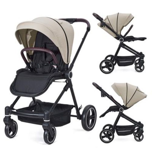 Baby Stroller for Newborn, 4 Modes Convertible Toddler Stroller, High Landscape Pushchair with Reversible Seat