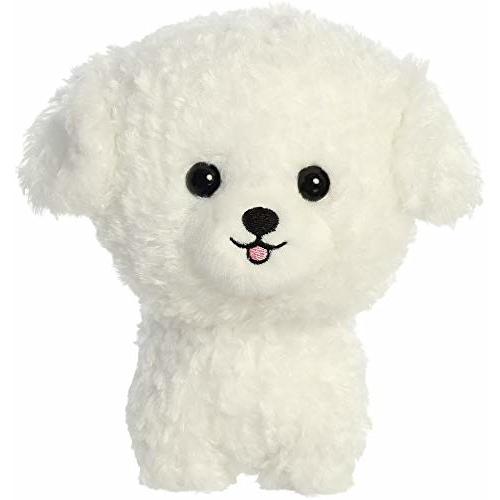 Aurora® Playful Teddy Pets™ Bichon Frise Stuffed Animal - Unique Design - Endless Play - White 6.5 Inches