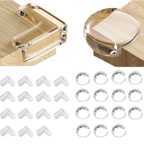 30 PCS Corner Protectors for Baby, Baby Proof Table Corner Protectors for Baby, Furniture Corner Guard and Edge Safety Bumper for Table Edges or Sharp Corners Baby Proofing Injury