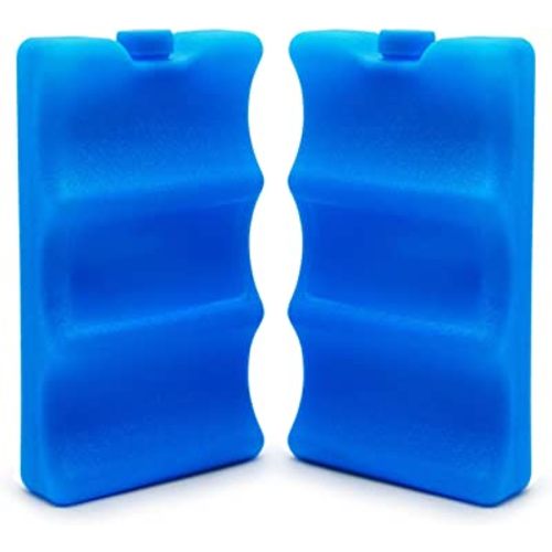JMEXSUSS Reusable Ice Packs Freezer Packs for Breastmilk Storage,Cool Cooler Bag, Breakfast, Lunch, Baby Bottles(2 Pack)