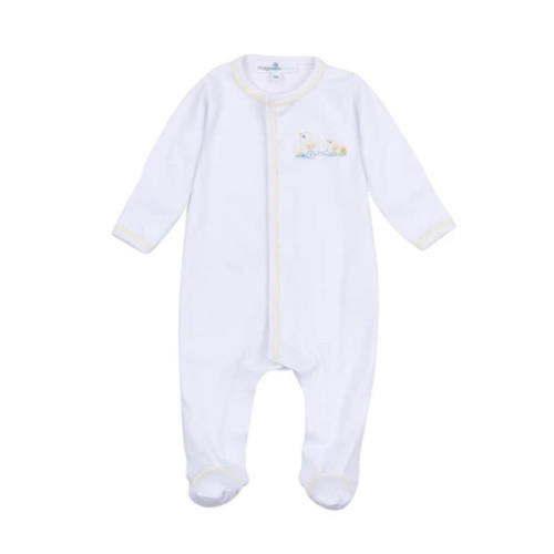 Vintage Duckie Pull Toy Zip Footie