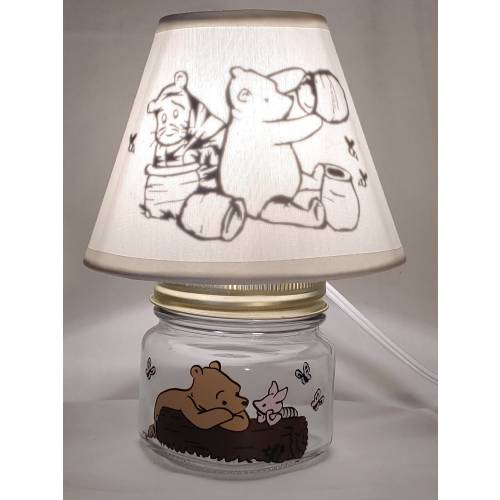 Mini mason jar night light - Classic Winnie the Pooh influenced