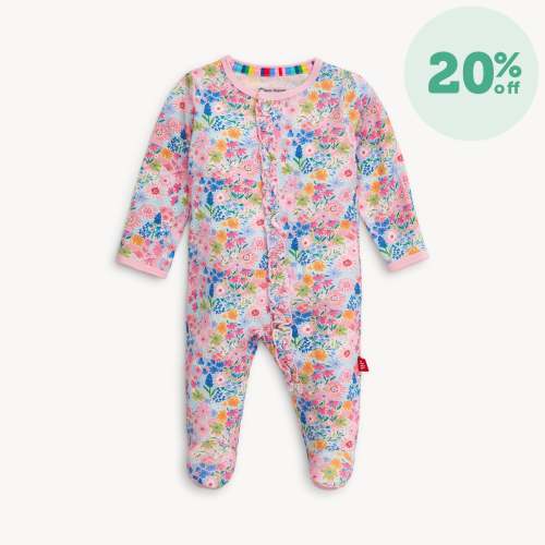 lily modal magnetic parent favorite footie with ruffle – Magnetic Me - Newborn