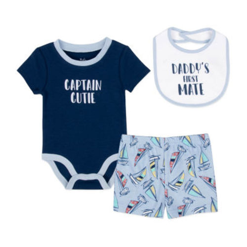 Baby Essentials Baby Boys 3-pc. Short Set
