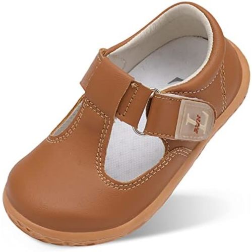 L-RUN Toddler Girls Dress Shoes Lightweight Mary Jane Shoes for Girls Anti-Slip School Shoes for Toddler Girls