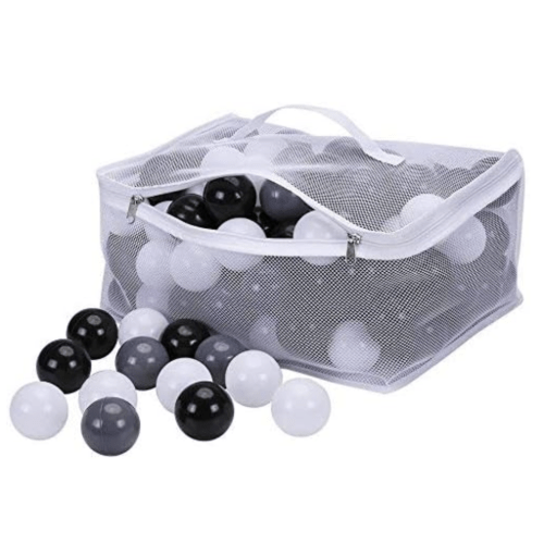 PlayMaty Colorful Pit Balls 2.1-inch Plastic Ocean Ball Crush Proof Stress Balls for Kids Pool Ball Playhouse Ball Pit Accessories