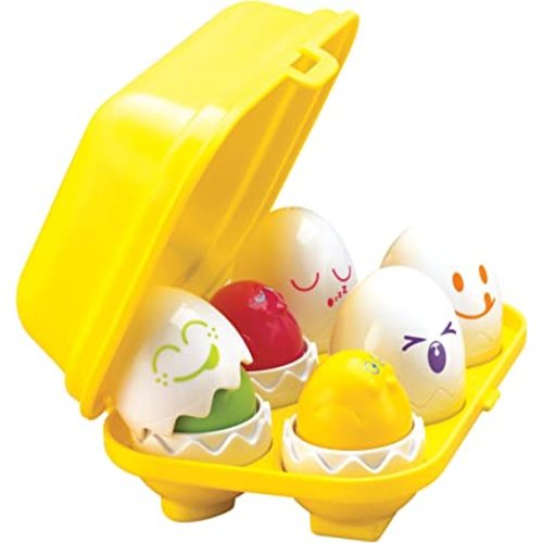 Toomies Hide & Squeak Eggs Toddler Toys - Matching and Sorting Games - Toddler Sensory Toys for Hand Eye Coordination and Color Recognition - Frustration Free Packaging - Ages 6 Months and Up