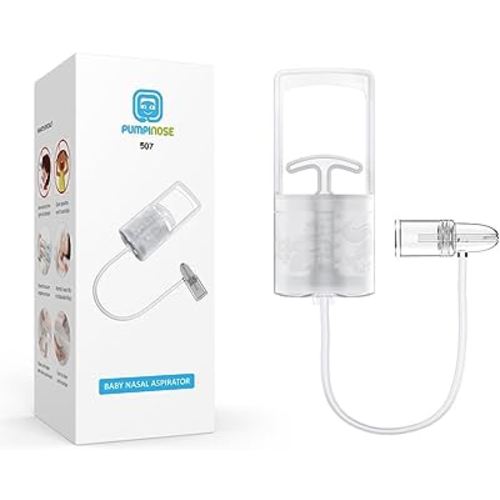 Pumpinose Nasal Aspirator for Baby | Powerful Hand Pump and Non-invasive Nose Tip | Quick & Safe Nose Suction for Baby