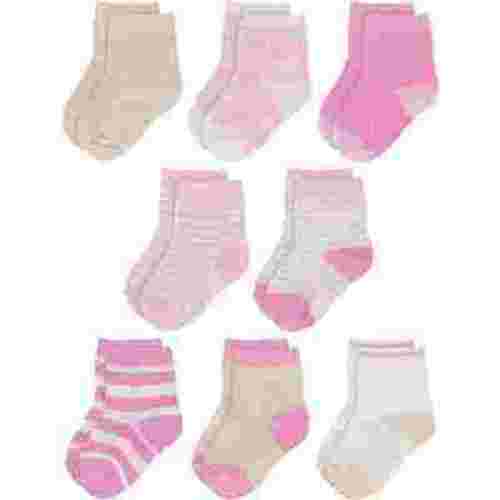Rising Star Unisex Organic Quarter Baby Socks for Infants (8 Pack)