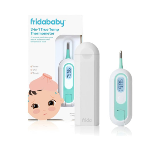 Frida Baby 3-in-1 Rectal, Underarm & Oral Thermometer for Kids, Digital Baby Thermometer for Infants, Toddlers, & Kids
