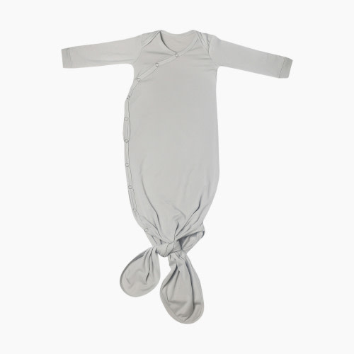 Copper Pearl Knotted Gown - Stone, 0-4 M