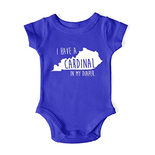 In My Diaper I Have A CardInal - Kentucky Rival Sports Fans Baby One Piece