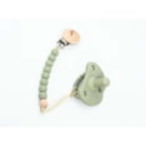 Kolio Chic Pacifiers with Pacifier Clips (Green)